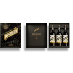 Estuche Hacienda López de Haro crianza 2014, 3 Bot.