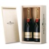 Caja madera 2 bot. Moet & Chandon Imperial .
